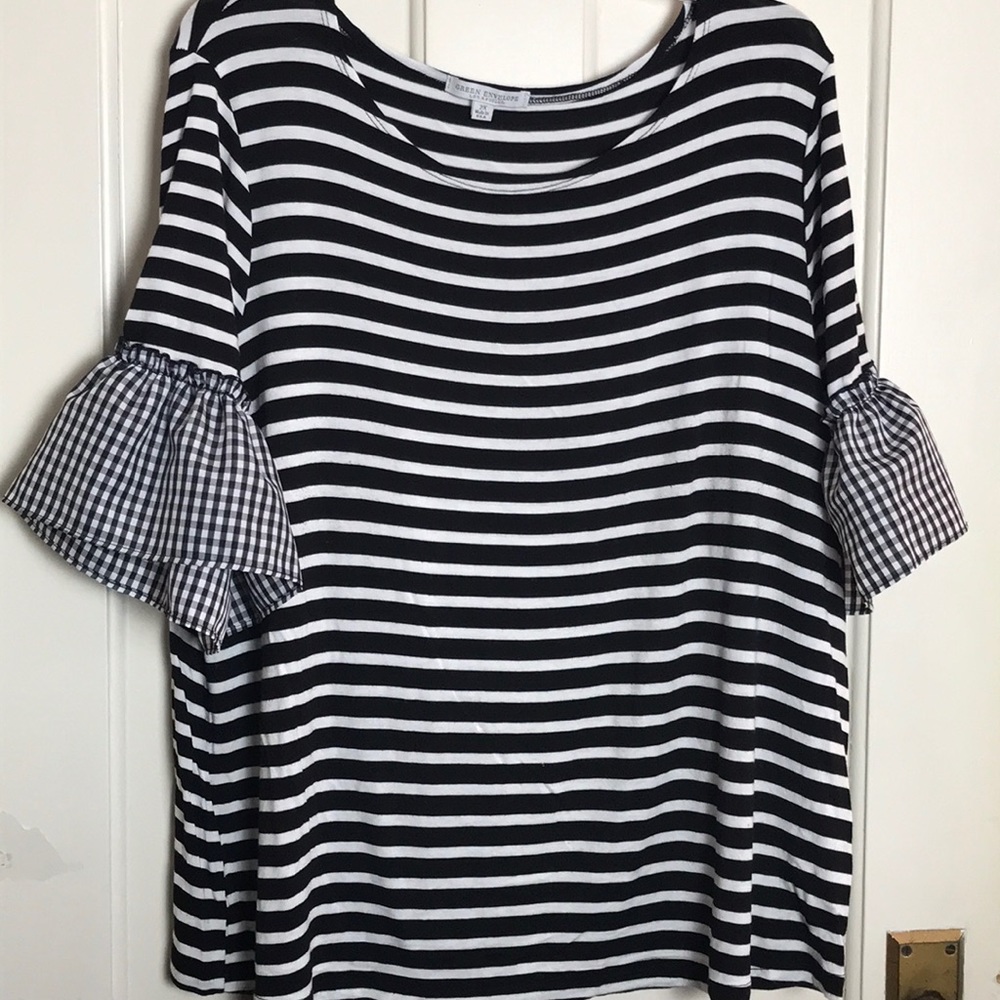 Black and white strip shirt